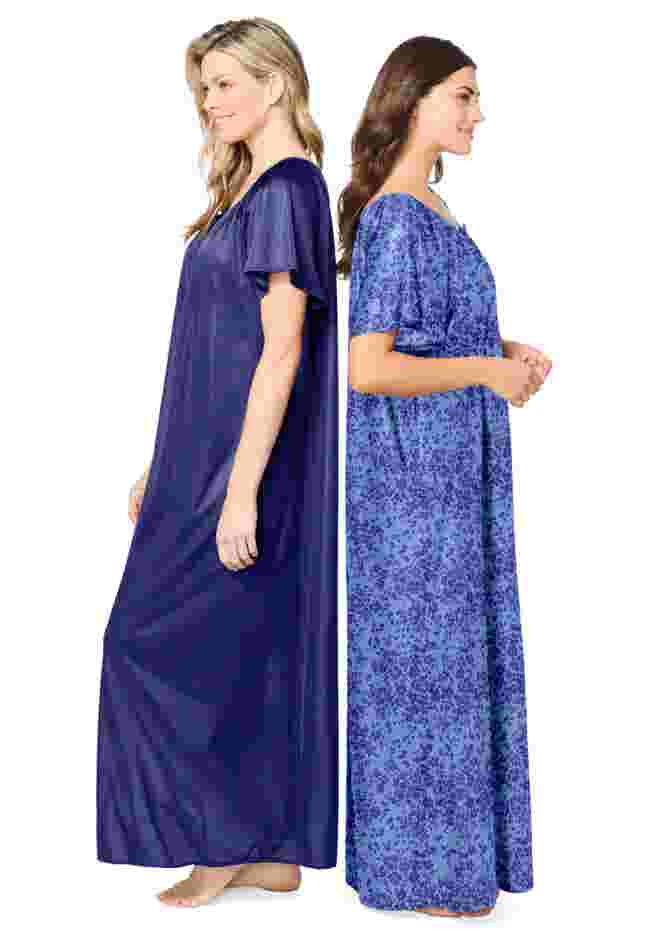 2-Pack Long Silky Gown image number 2