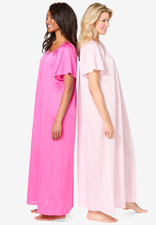 2-Pack Long Silky Gown image number 2