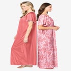 2-Pack Long Silky Gown image number null
