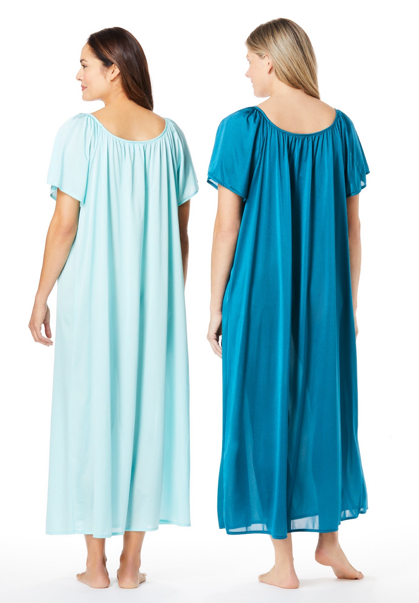 2-Pack Long Silky Gown image number 1