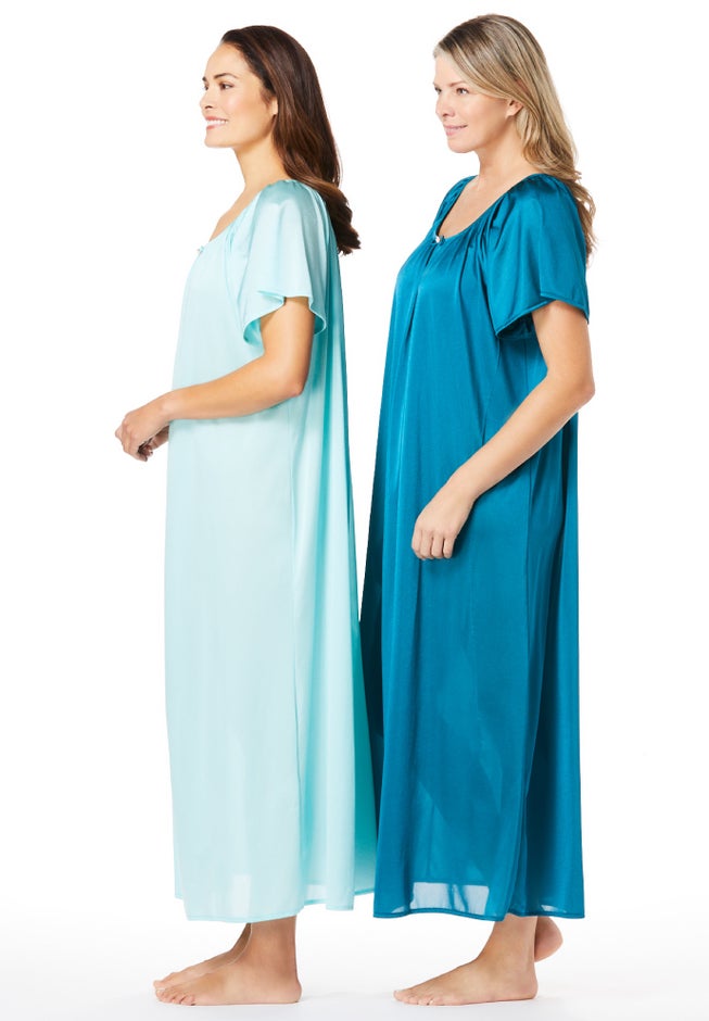 2-Pack Long Silky Gown image number 2