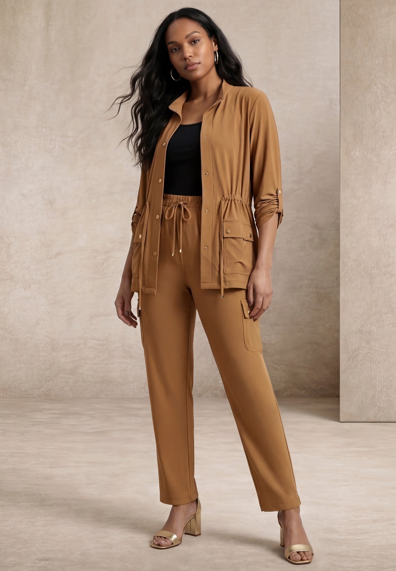 2-Piece Stretch Knit Cargo Set image number 0
