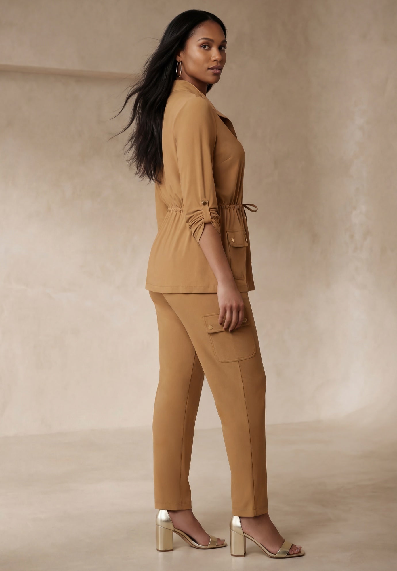2-Piece Stretch Knit Cargo Set image number 2