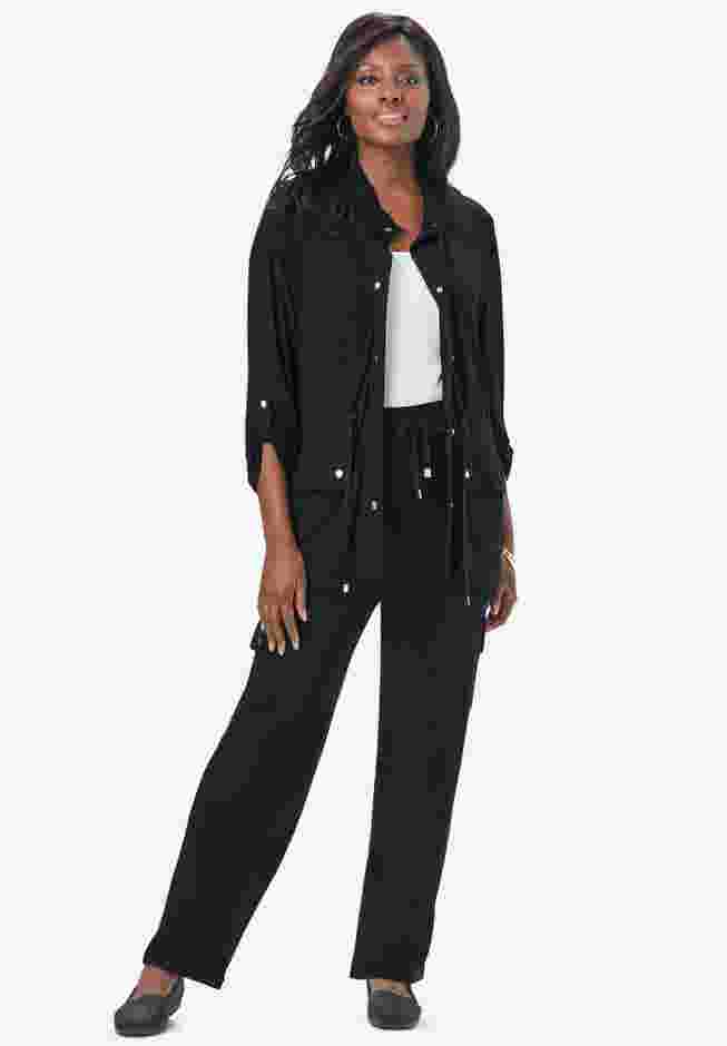 2-Piece Stretch Knit Cargo Set image number 0