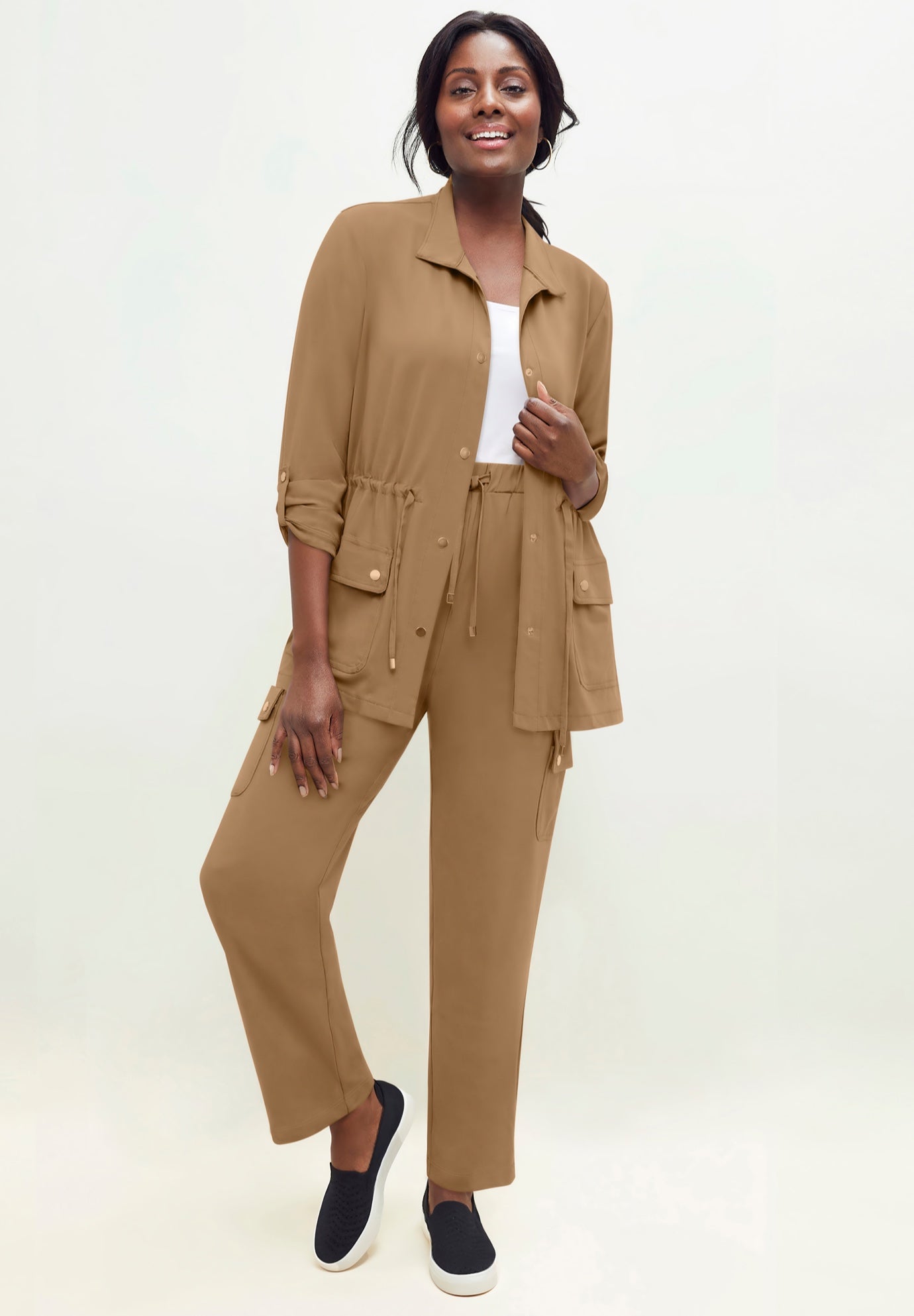 2-Piece Stretch Knit Cargo Set image number 0