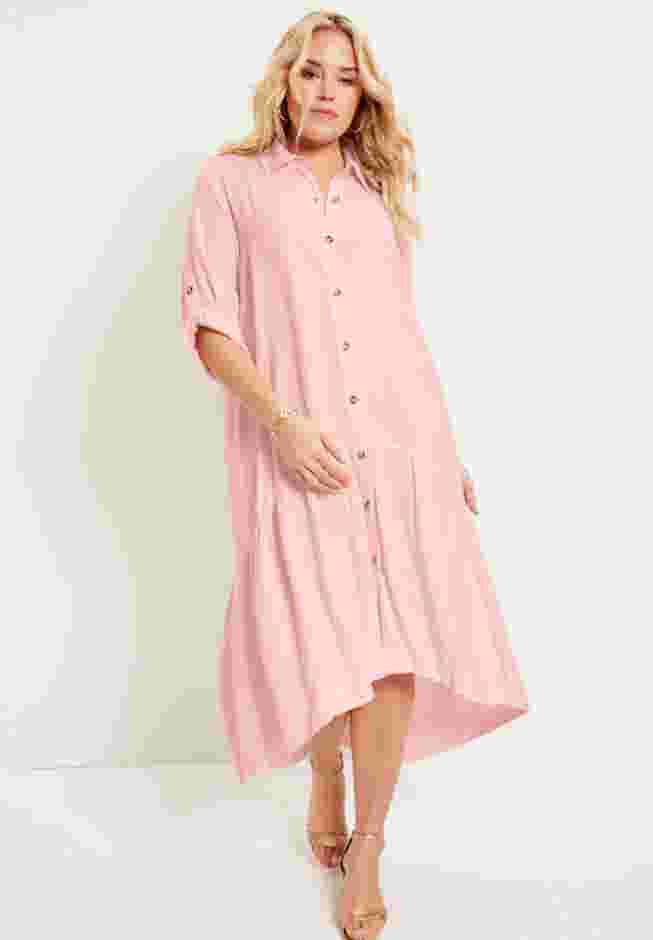 Ruffled Shirt Dress image number 0