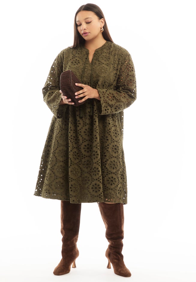 Eyelet Shirtdress image number 0