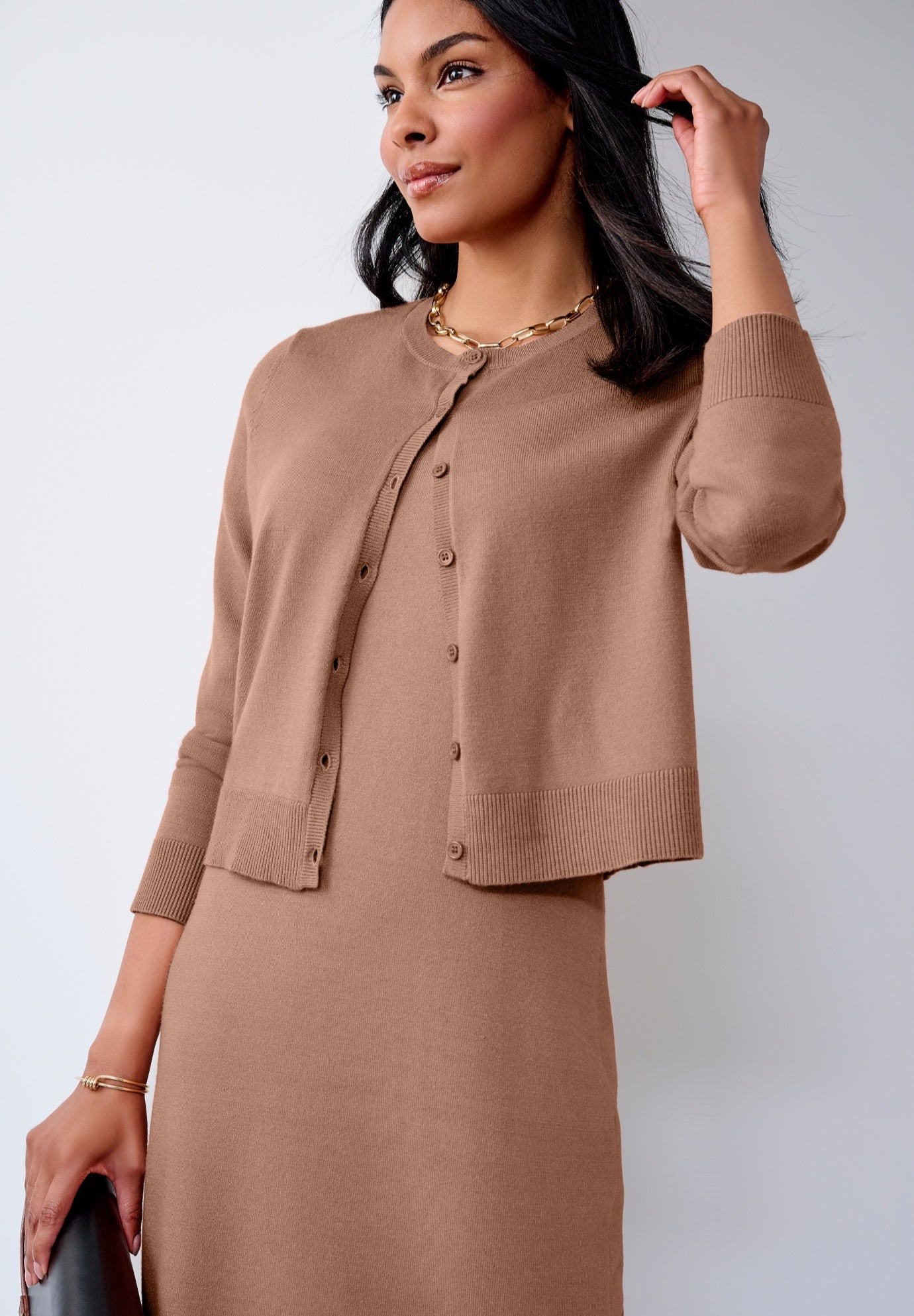 Two Piece Sweater Dress Set image number 1