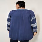 Embroidered Peasant Blouse image number null