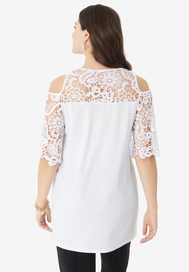 Cold Shoulder Ultrasmooth® Fabric Tunic image number 1