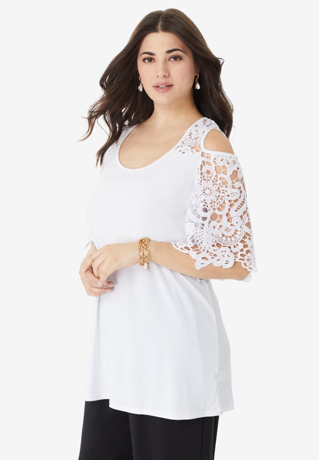 Cold Shoulder Ultrasmooth® Fabric Tunic image number 2