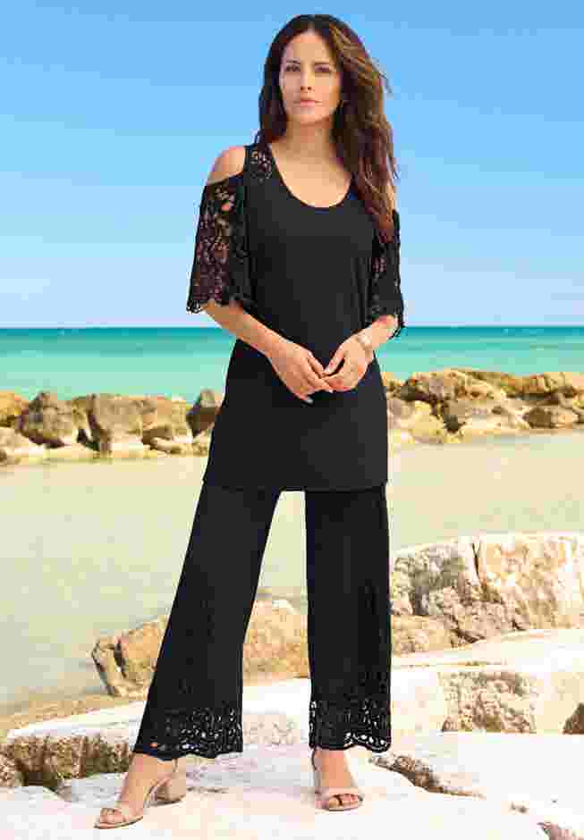 Cold Shoulder Ultrasmooth® Fabric Tunic image number 4