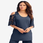 Cold Shoulder Ultrasmooth® Fabric Tunic image number null