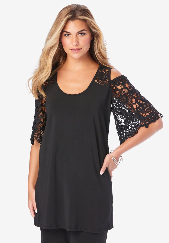 Cold Shoulder Ultrasmooth® Fabric Tunic image number 0
