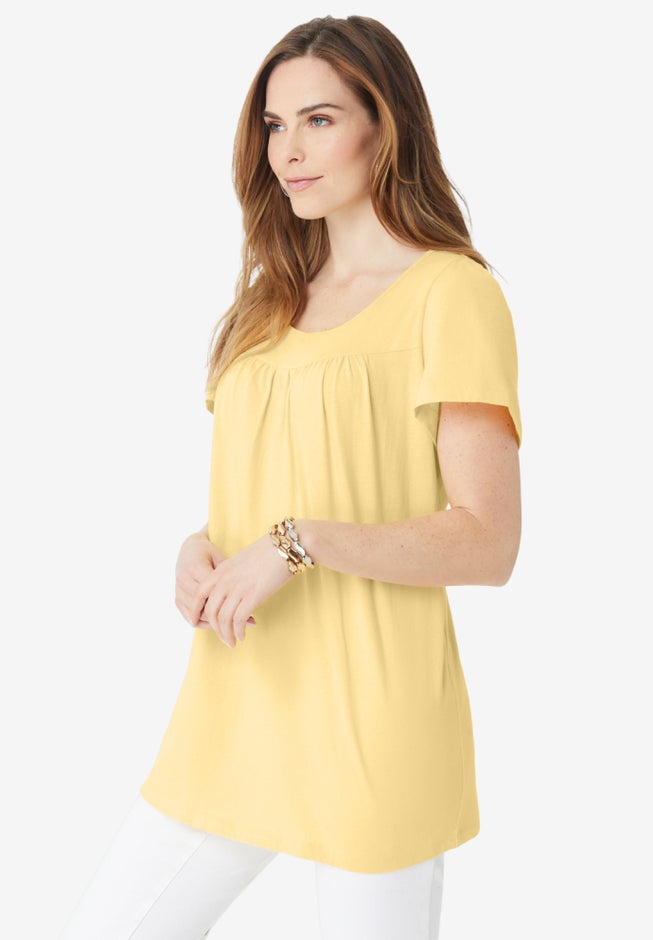 Shirred Ultimate Tee image number 2