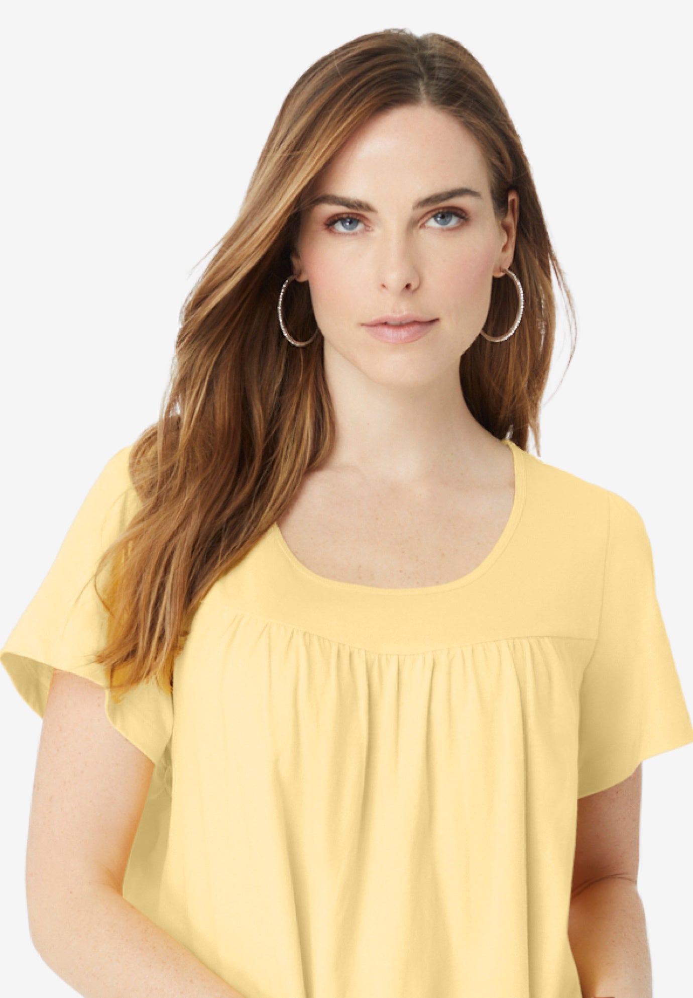 Shirred Ultimate Tee image number 3