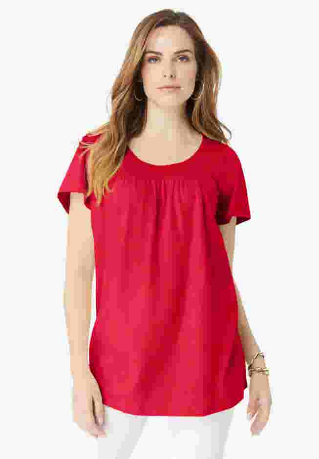 Shirred Ultimate Tee image number 0
