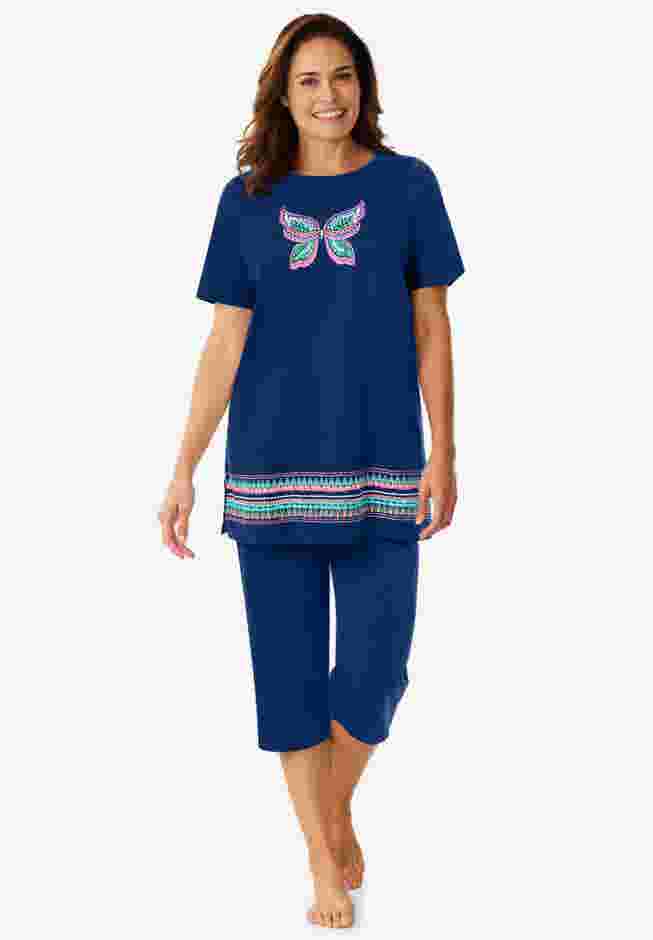 Knit Capri Sleep Set image number 0