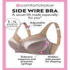 Exclusive Patented Side Wire Bra image number null