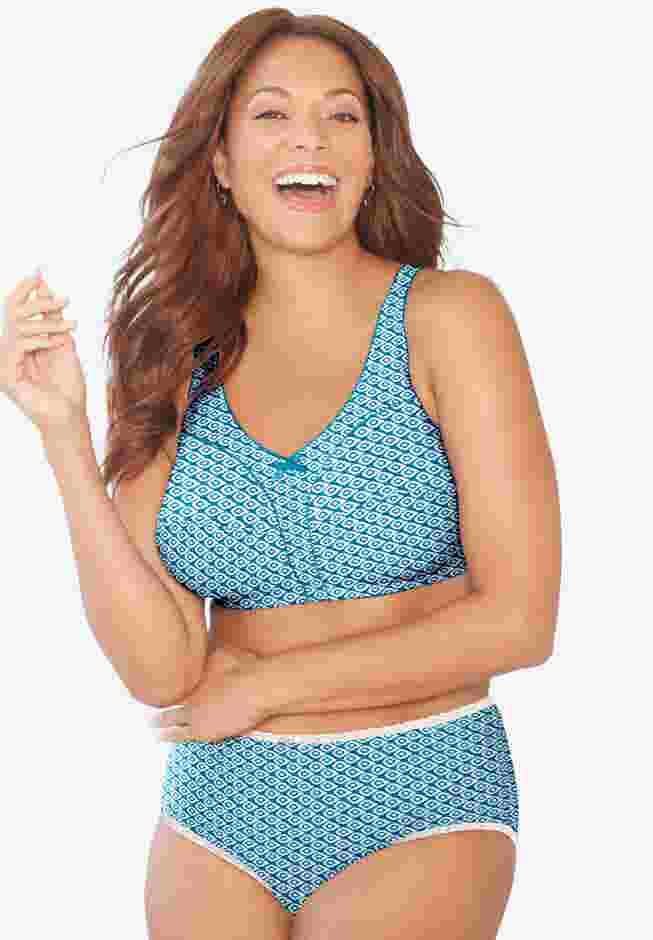 Cotton Spandex Lace Detail Brief 2-Pack image number 1
