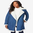 Sherpa-Lined Denim Jacket image number null