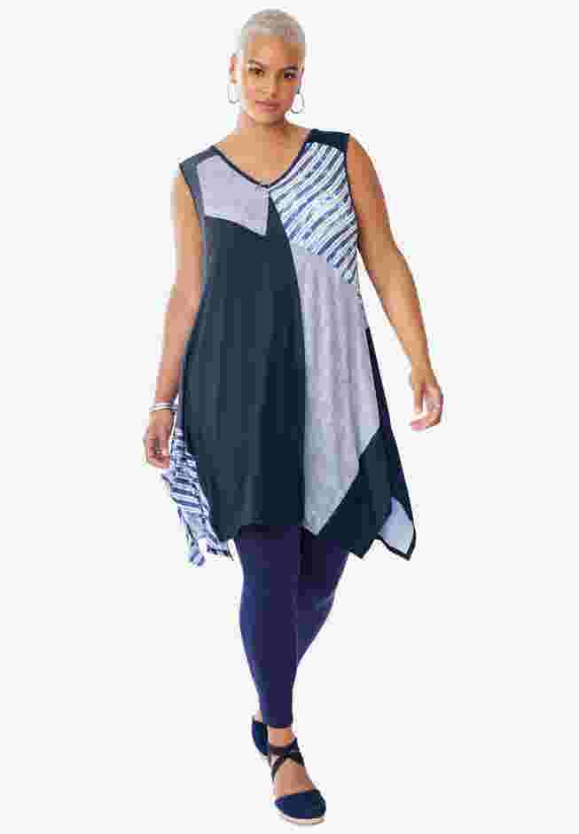 Sleeveless Hanky Hem Tunic image number 5