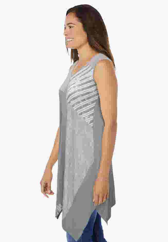 Sleeveless Hanky Hem Tunic image number 2