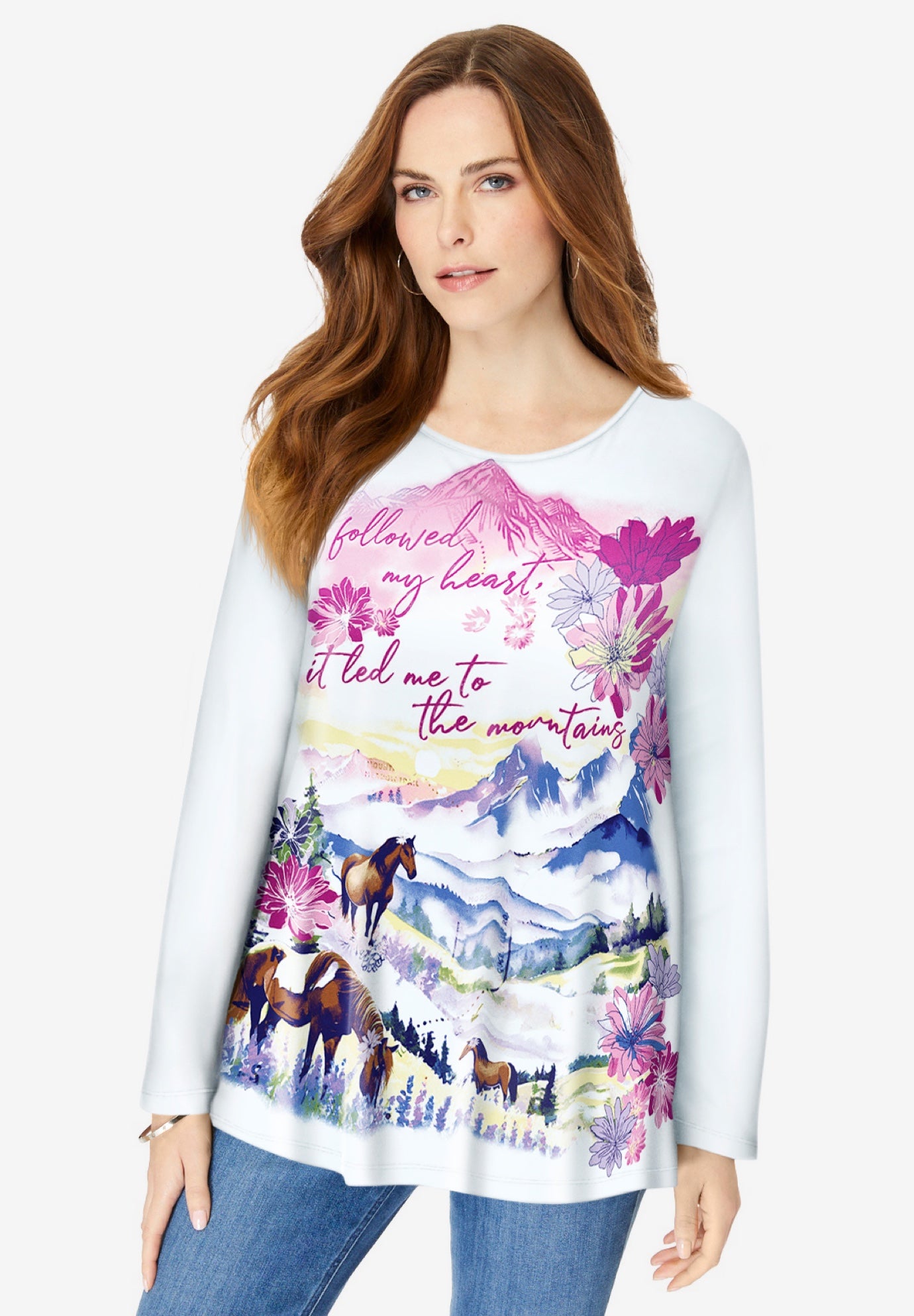 Travel Graphic Long Sleeve Tee image number 0