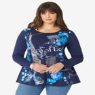 Travel Graphic Long Sleeve Tee image number null