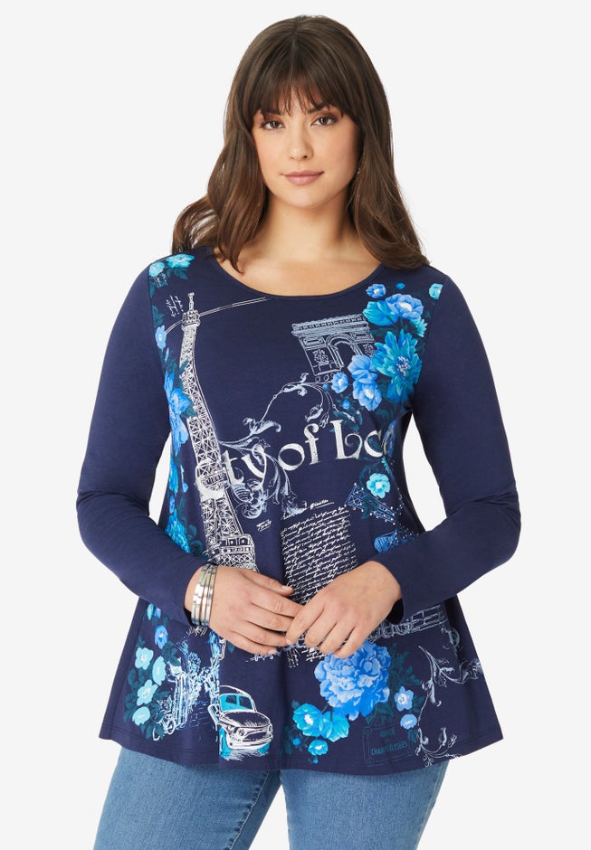 Travel Graphic Long Sleeve Tee image number 0