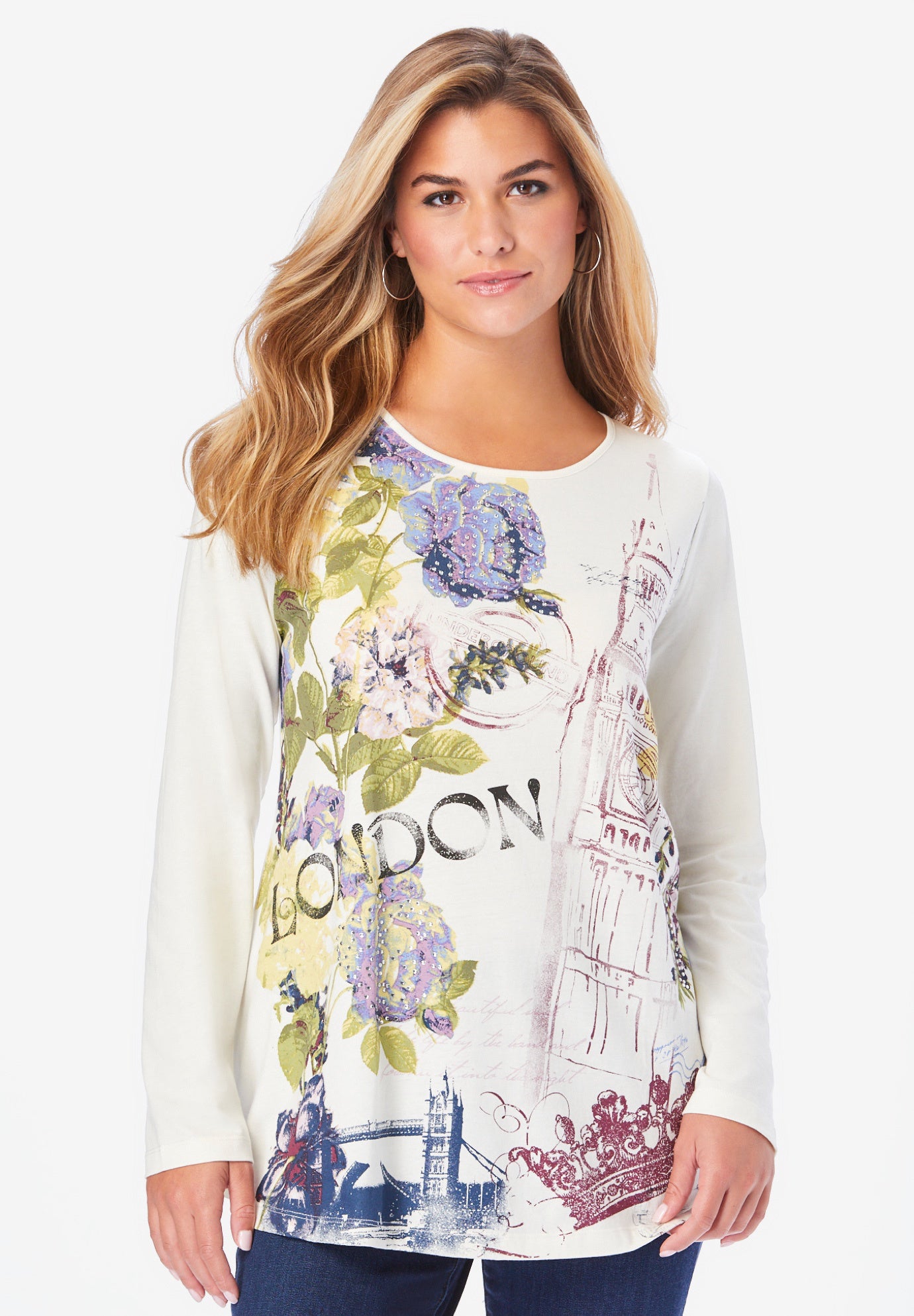 Travel Graphic Long Sleeve Tee image number 0