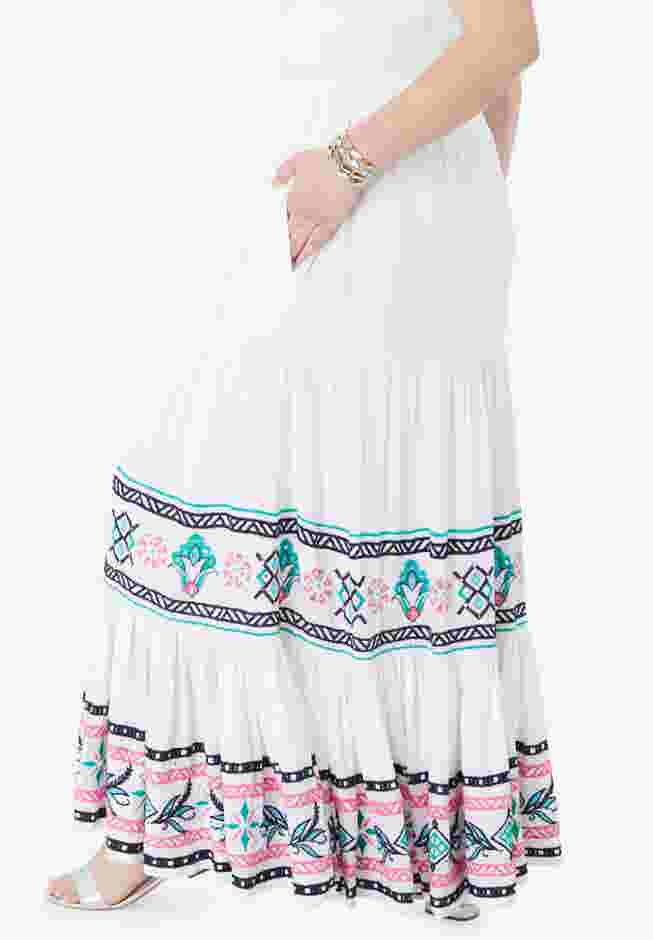 Tiered Maxi Skirt image number 3