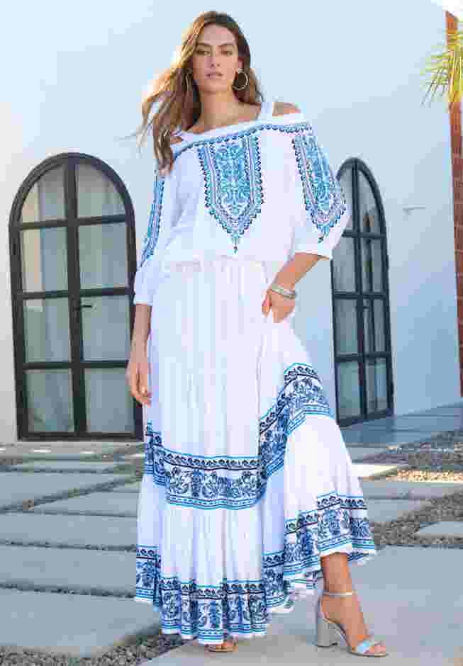 Tiered Maxi Skirt image number 5
