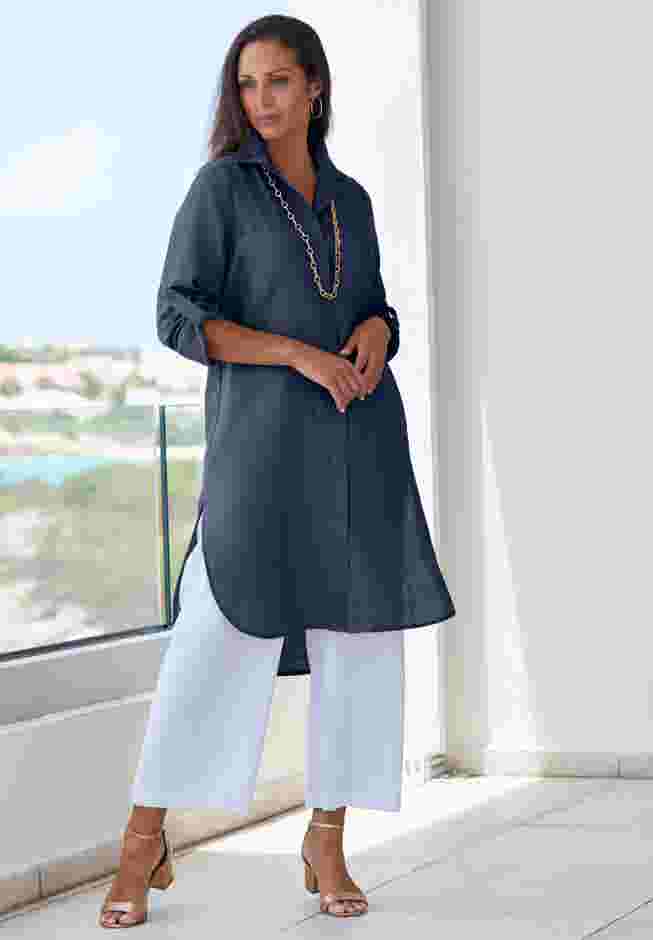 Linen Mega Tunic image number 4