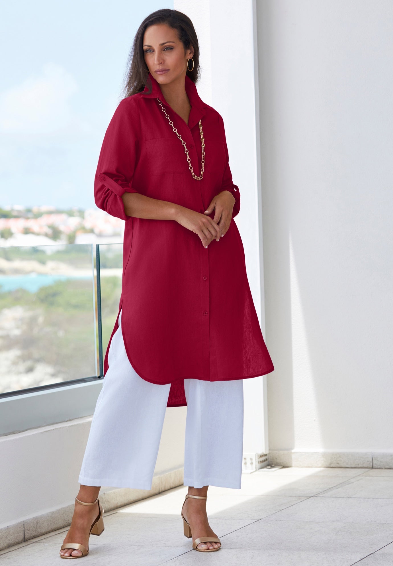 Linen Mega Tunic image number 0