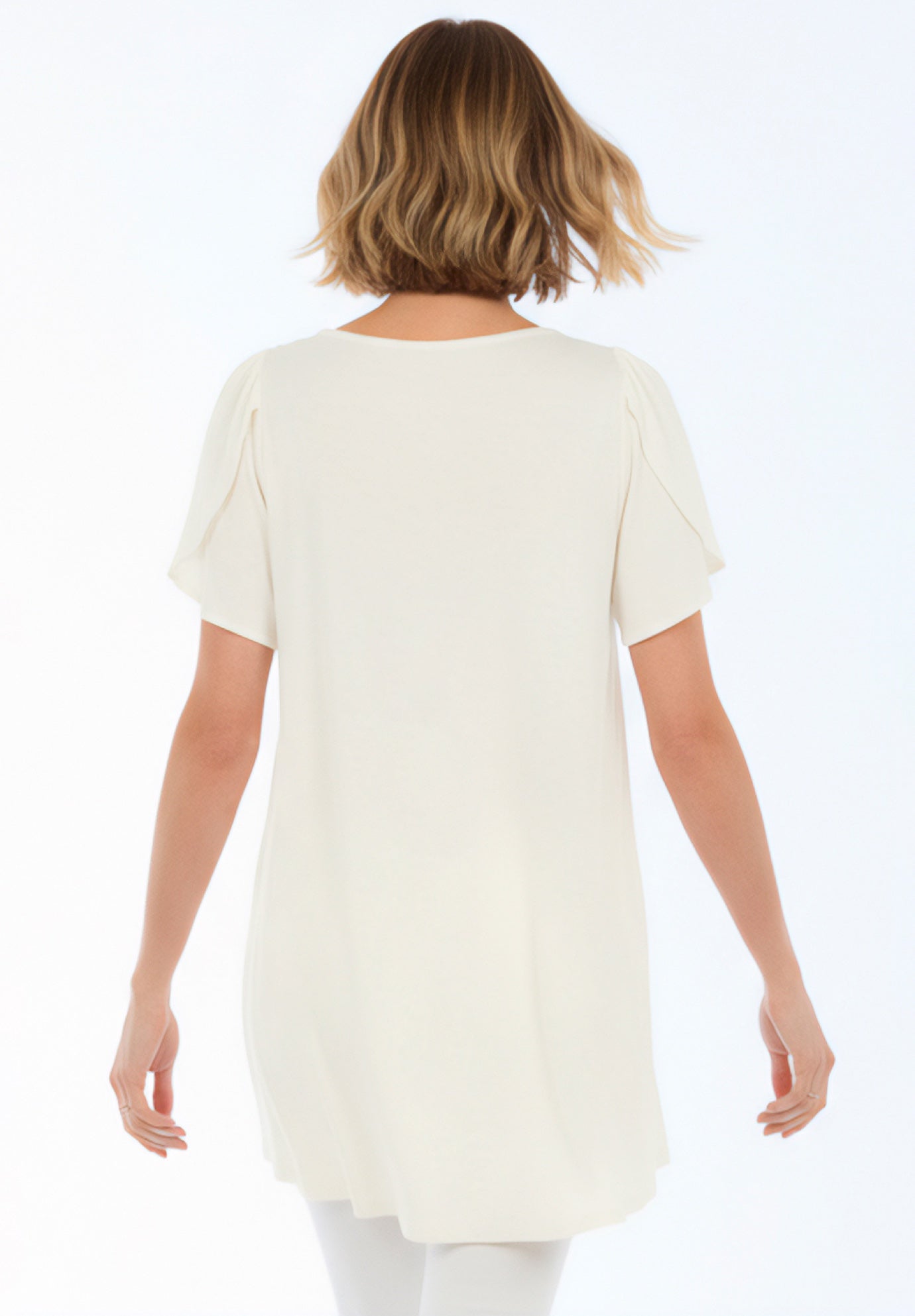 Lace Yoke Pleated Tunic image number 1