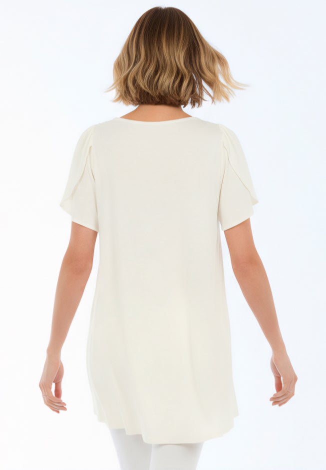 Lace Yoke Pleated Tunic image number 1