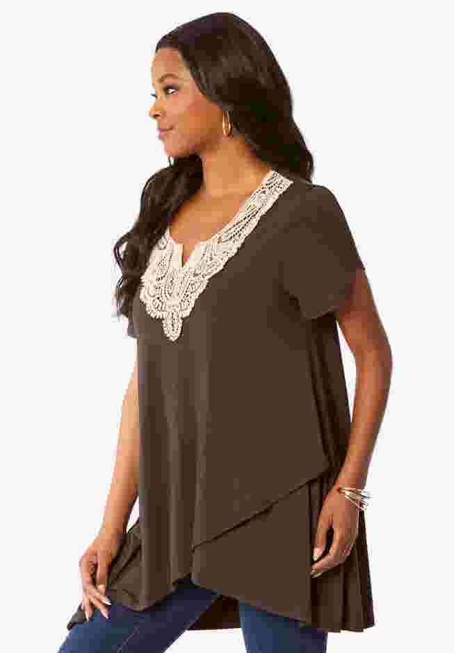 Lace Tulip Hem Tunic image number 2