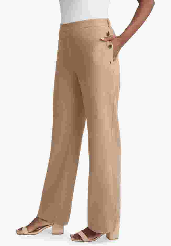 Linen Wide Leg Sailor Pant image number 2