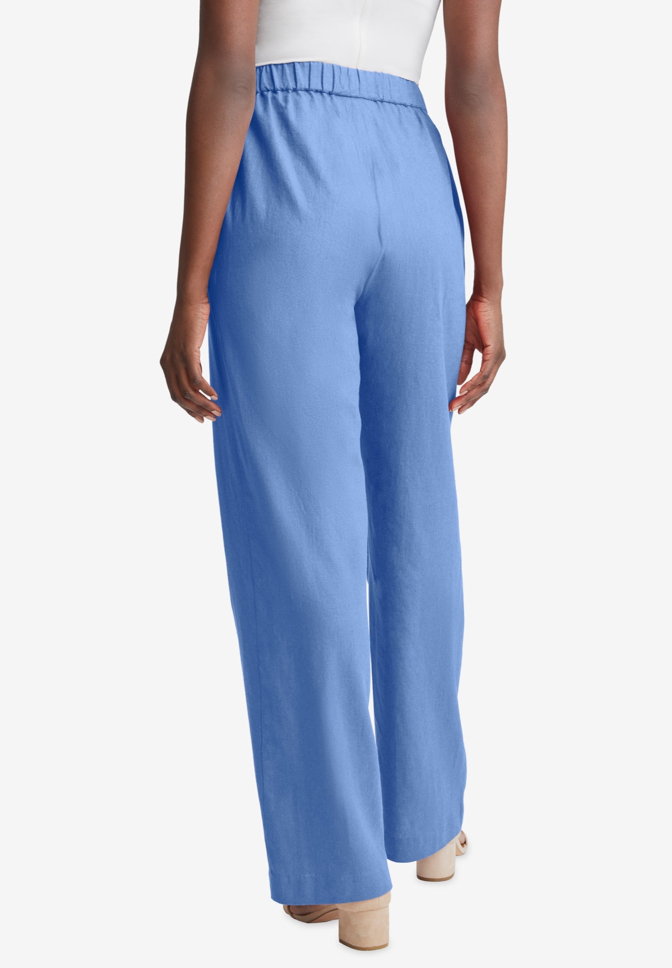 Linen Wide Leg Sailor Pant image number 1