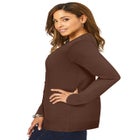 Fine Gauge Button-Front Cardigan image number null