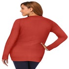 Fine Gauge Button-Front Cardigan image number null