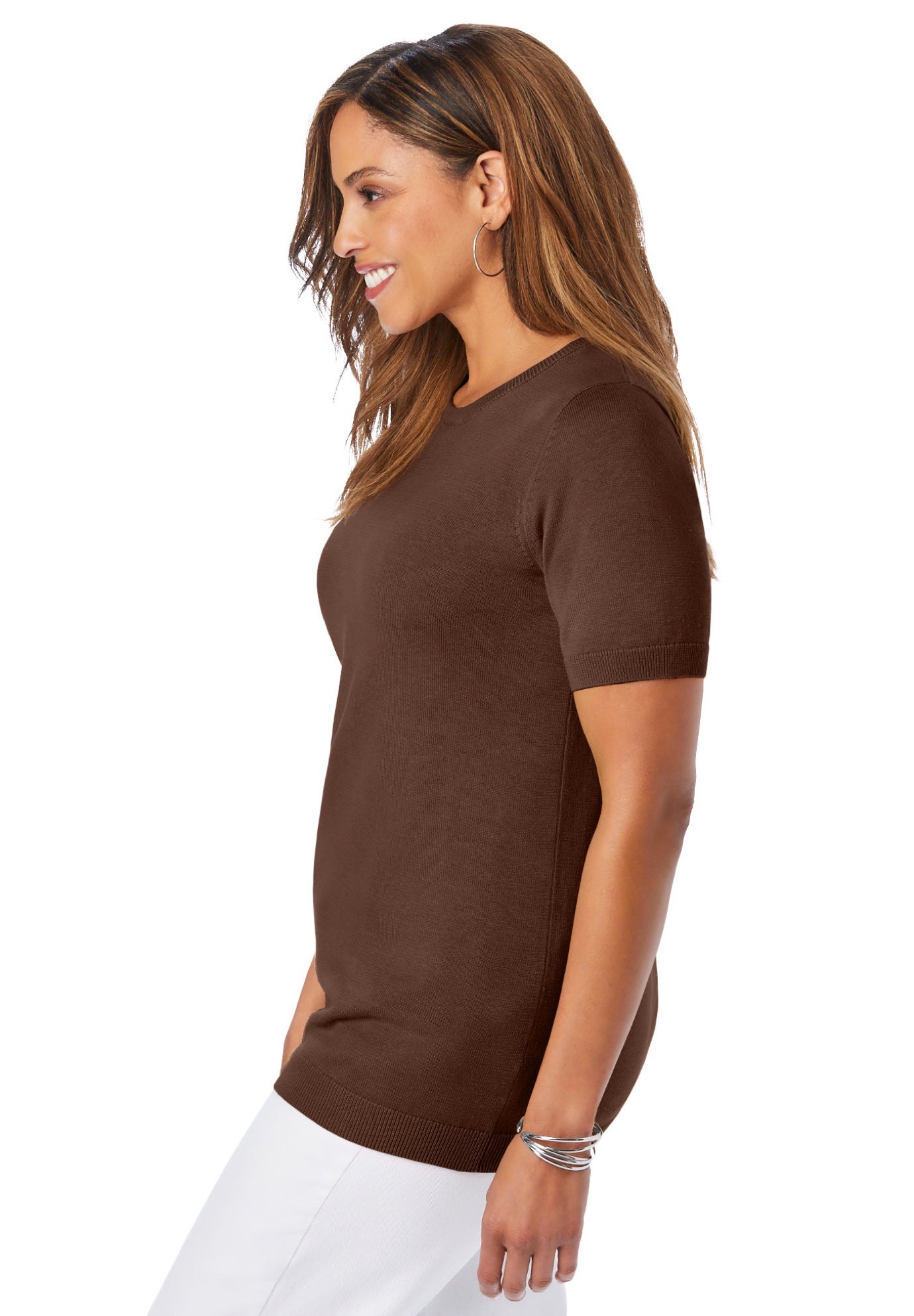 Fine Gauge Crewneck Shell image number 2