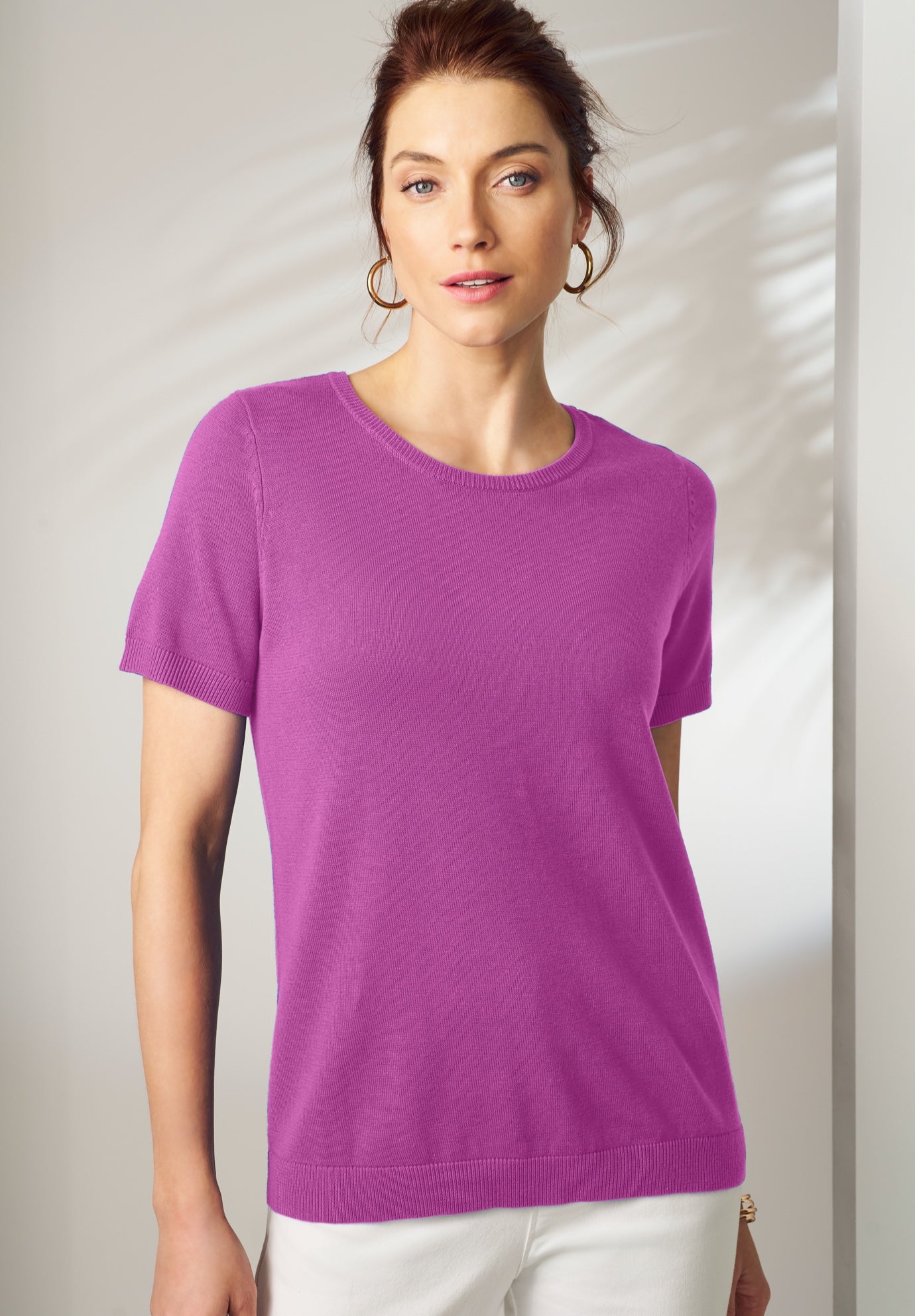 Fine Gauge Crewneck Shell image number 0