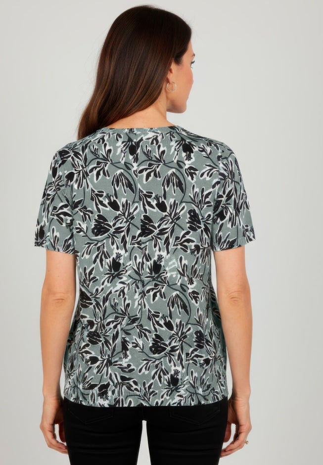 Fine Gauge Crewneck Knit Shell image number 1