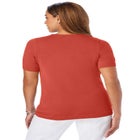 Fine Gauge Crewneck Knit Shell image number null