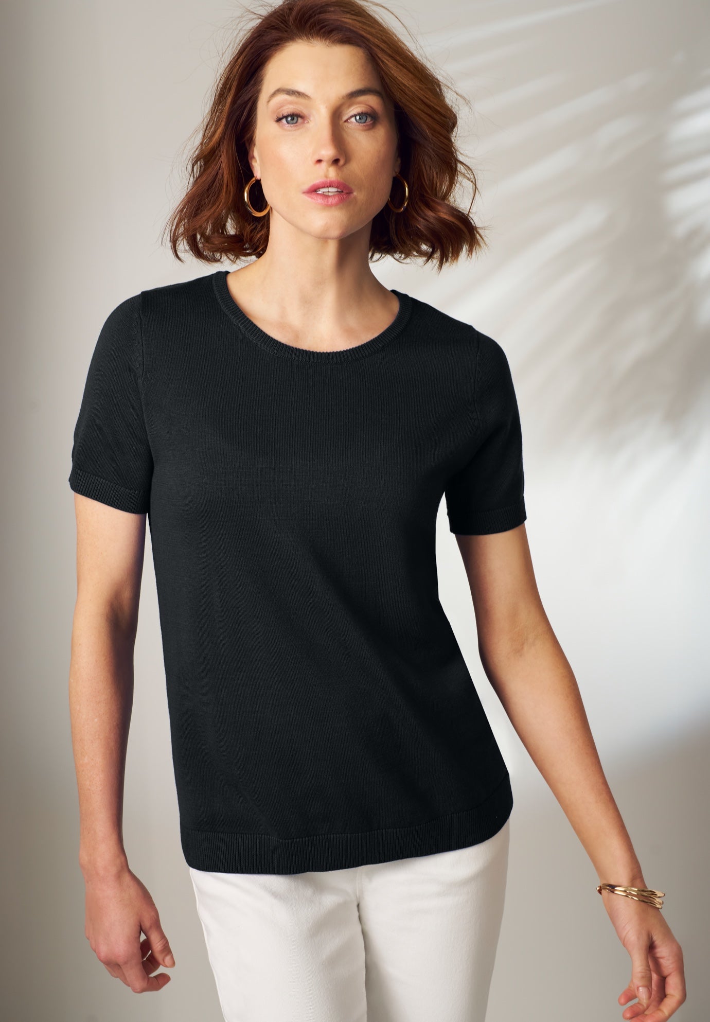 Fine Gauge Crewneck Shell image number 0