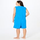 Zip-Front Terry Romper image number null