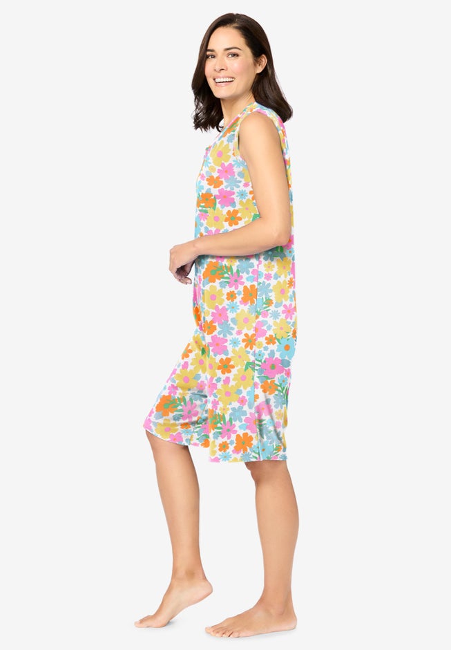 Zip-Front Terry Romper image number 2