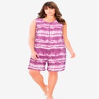 Zip-Front Terry Romper image number null